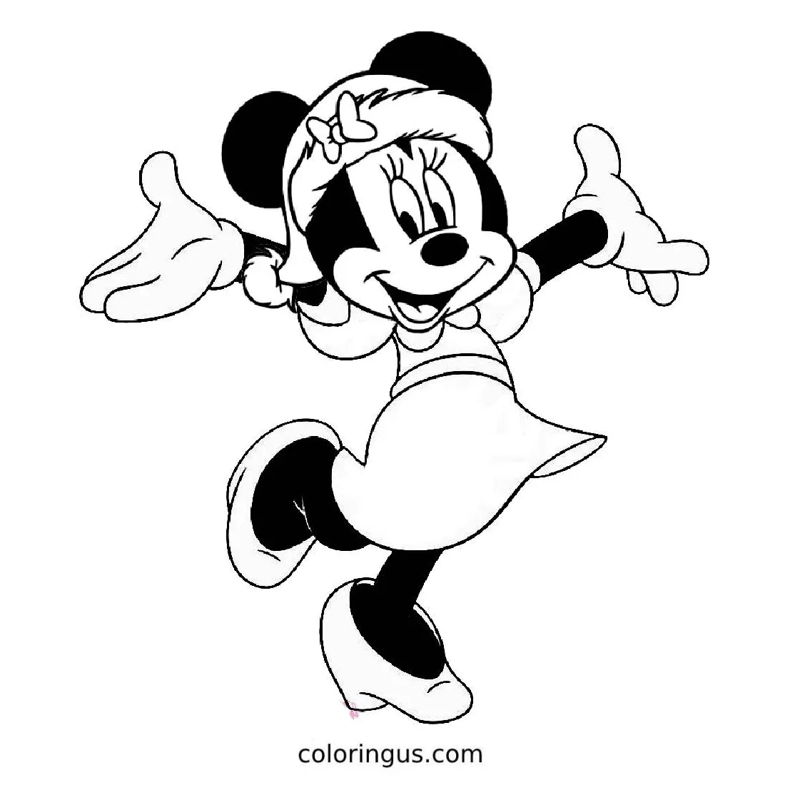 Minnie Mouse Coloring Pages (Free Printable PDF)