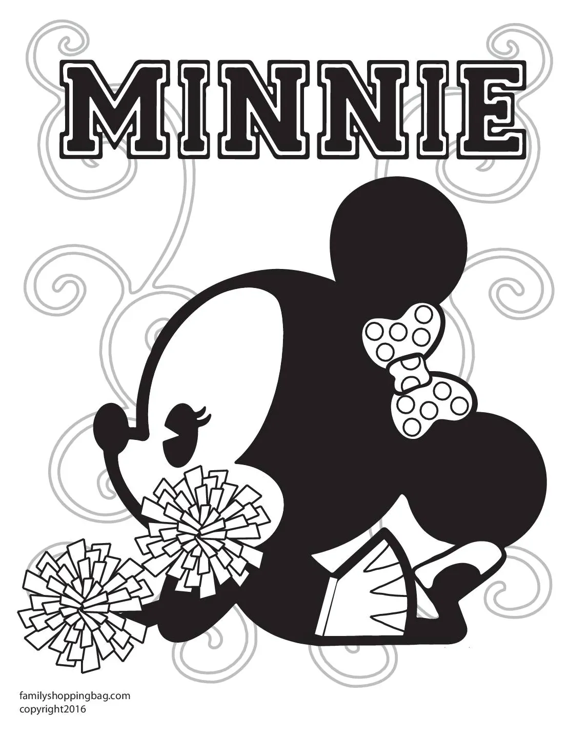 Minnie Mouse Coloring Page