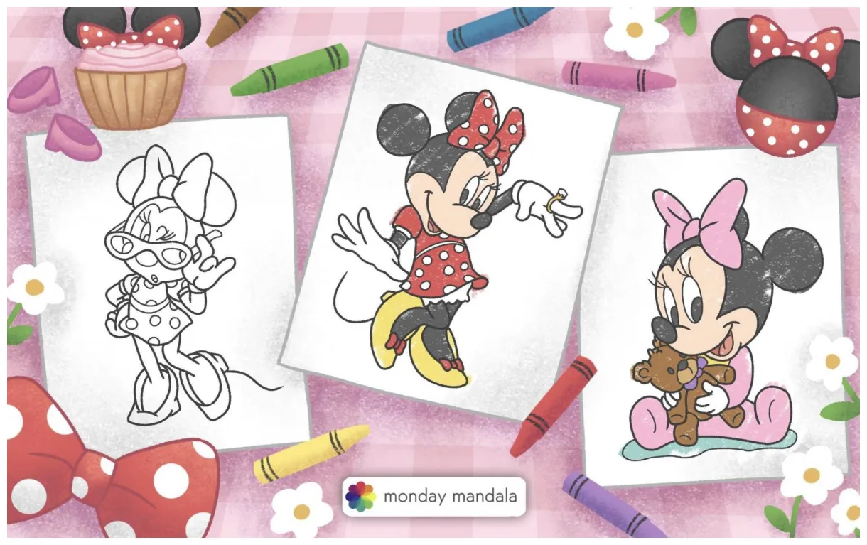 30 Minnie Mouse Coloring Pages (Free PDF Printables)