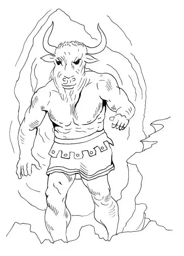 Minotaur Coloring Page