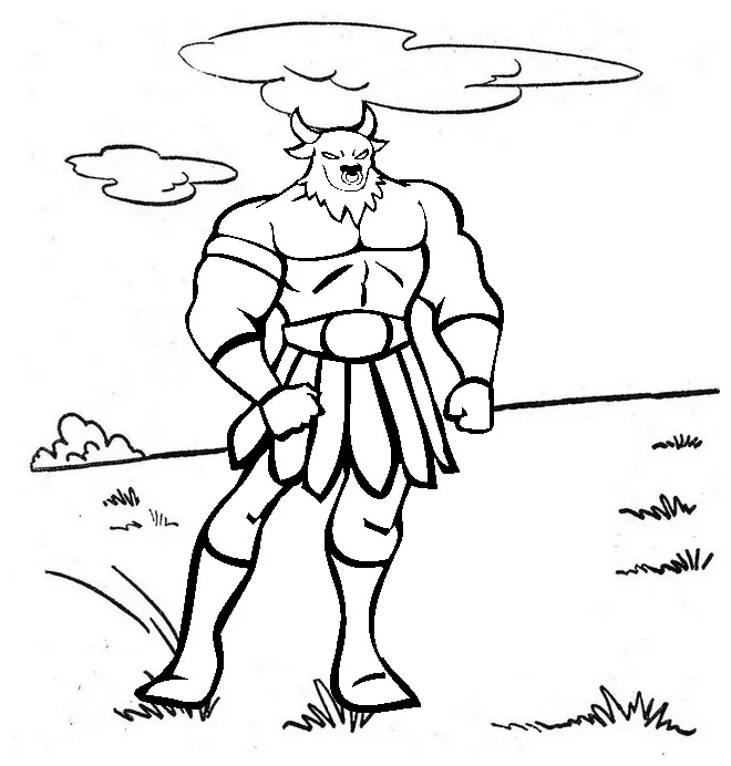 Top six greek myth of the minotaur coloring pages coloring pages