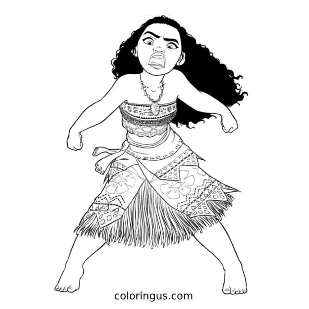 Moana coloring pages free printable pdf