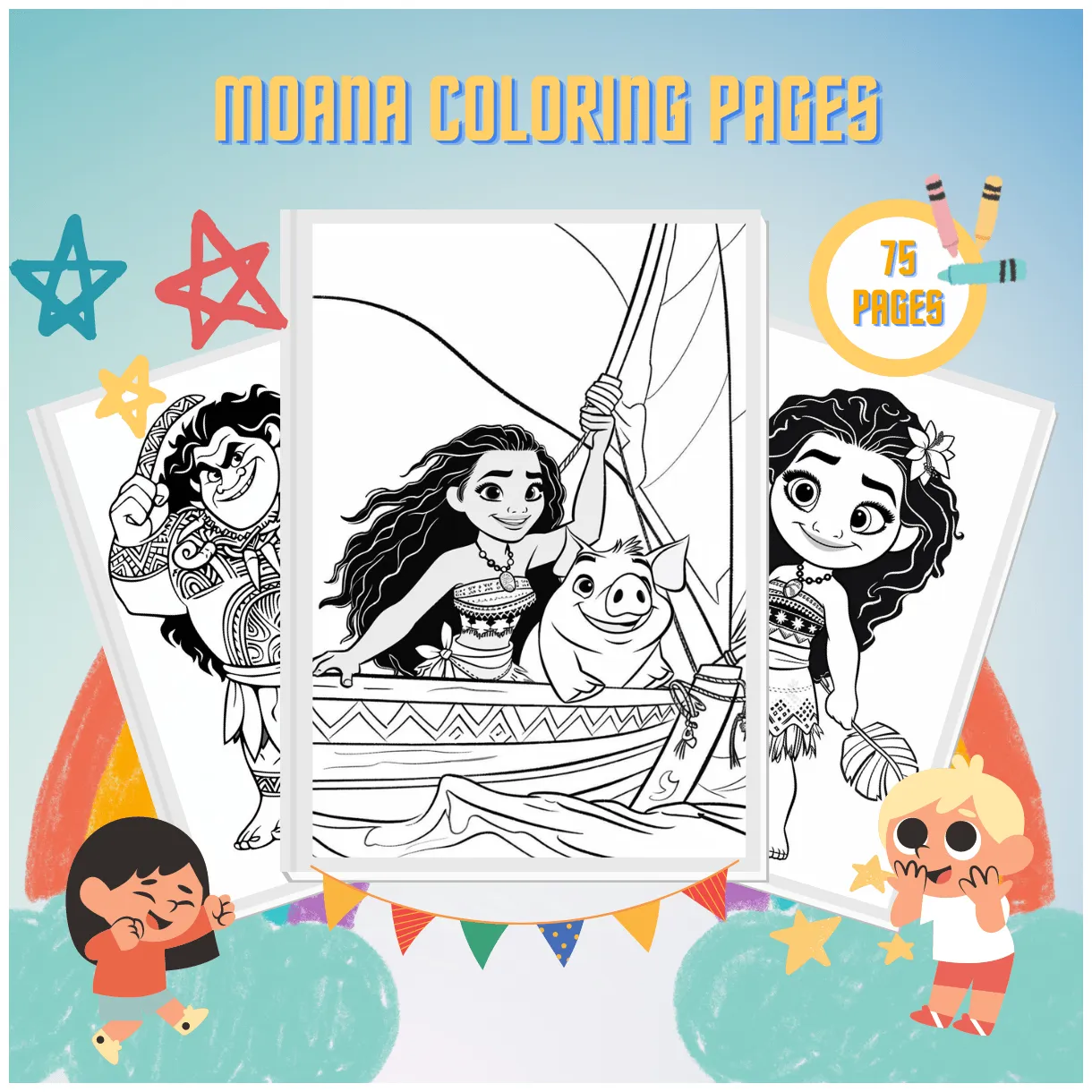 76 s sail & color with moana
