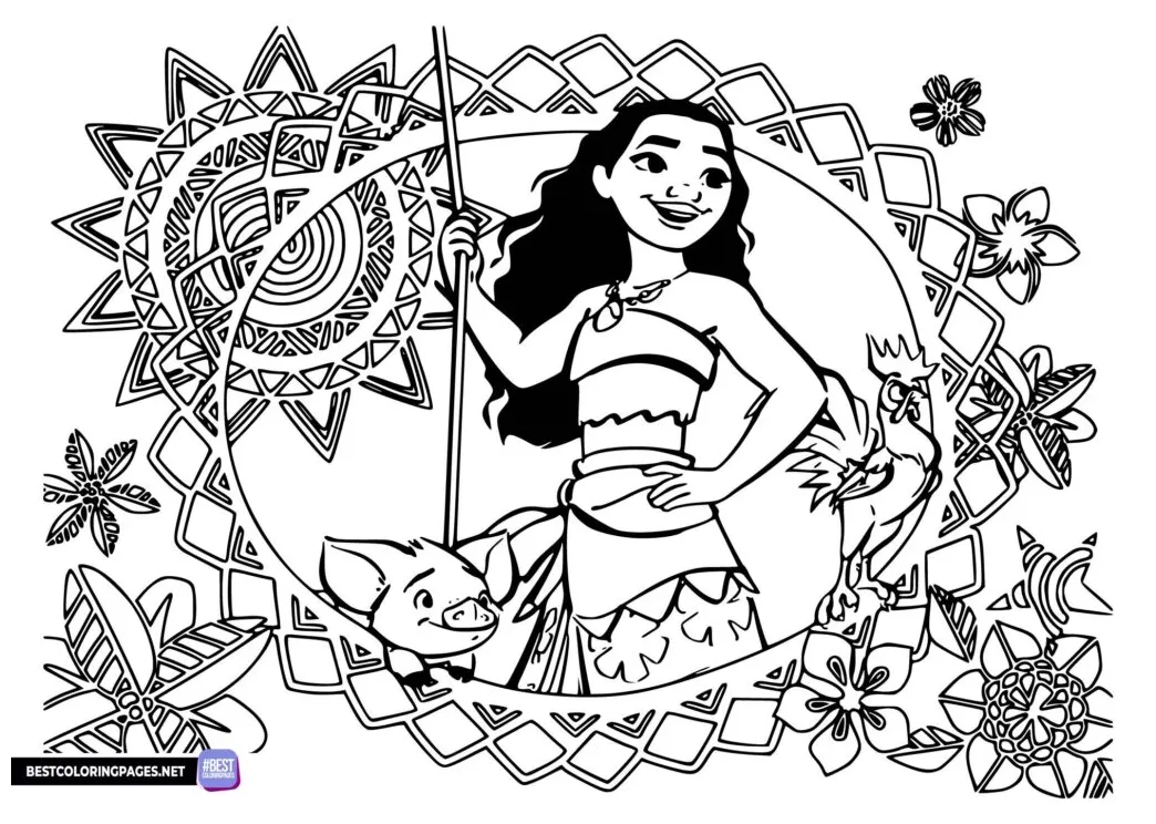 Free colouring page moana free printable coloring pages