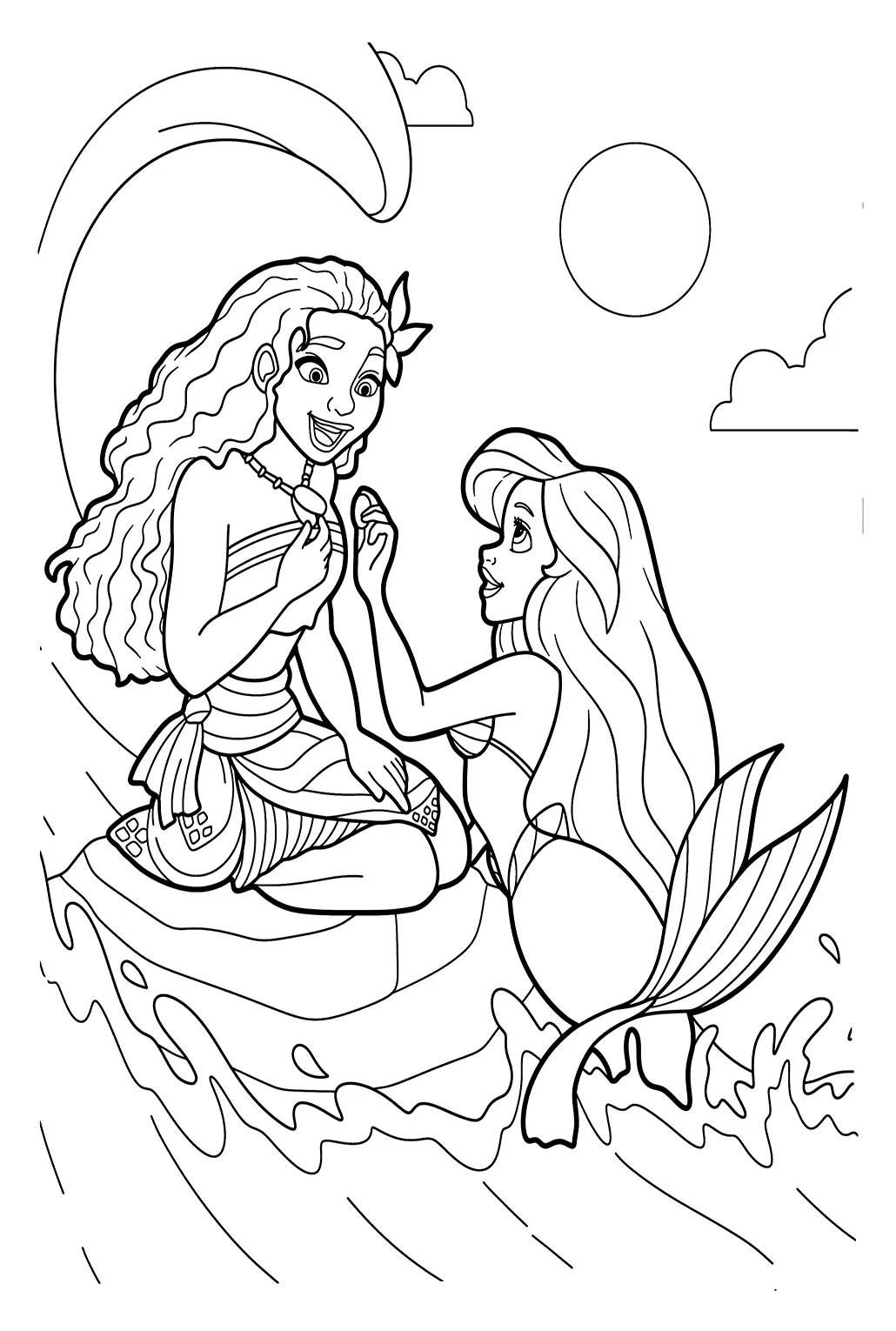 Moana disney coloring page coloring home