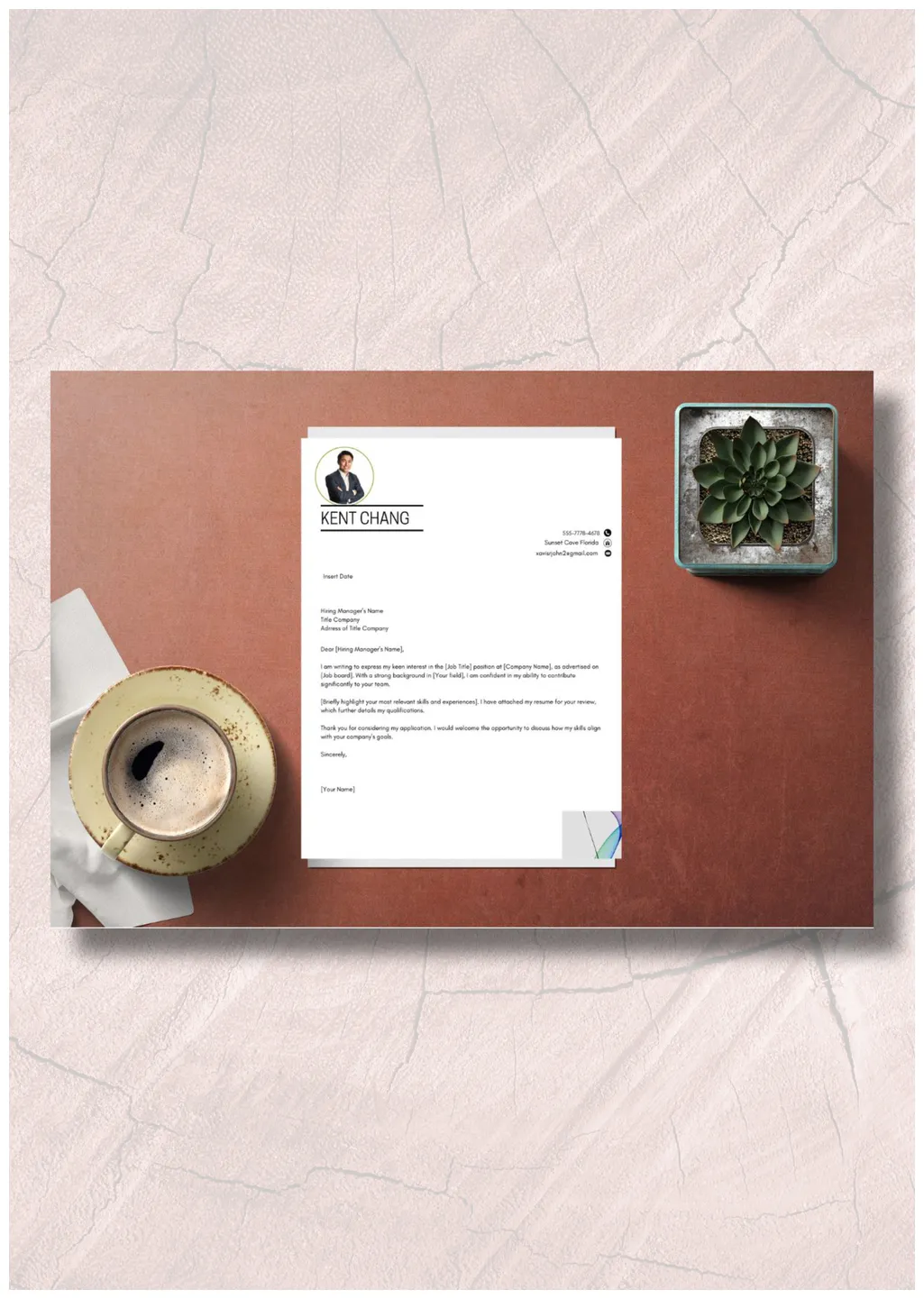 Modern and Simple Cover Letter Template
