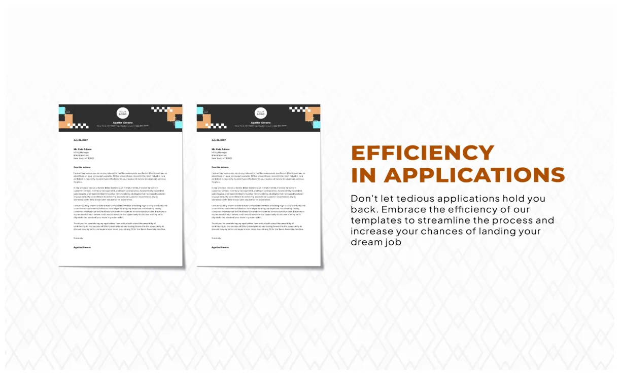 Modern Cover Letter Template in Word, PDF, Google Docs - Download