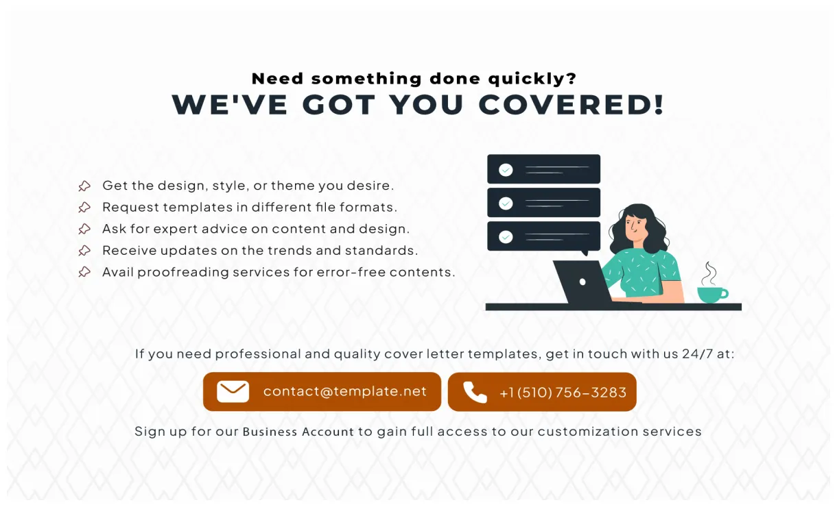 Modern Cover Letter Template in Word, PDF, Google Docs - Download