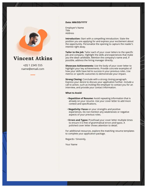 Modern Cover Letter Design Freebie – SmashingDocs.com
