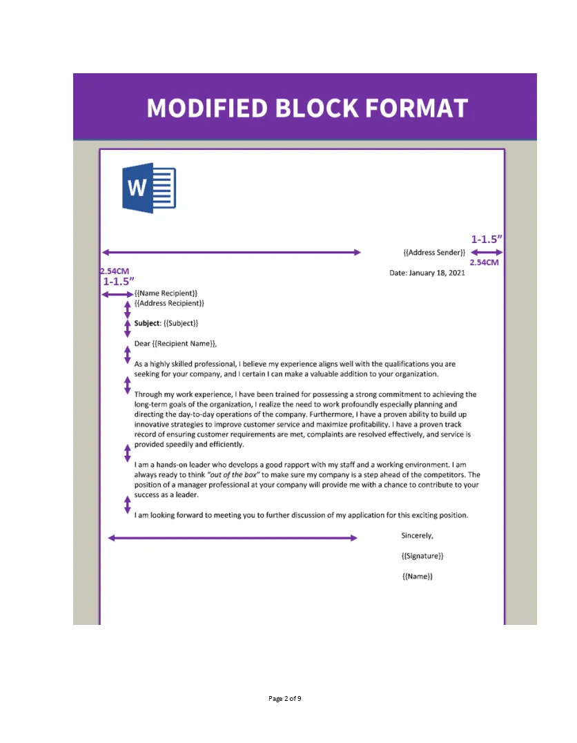 Modified Block Style