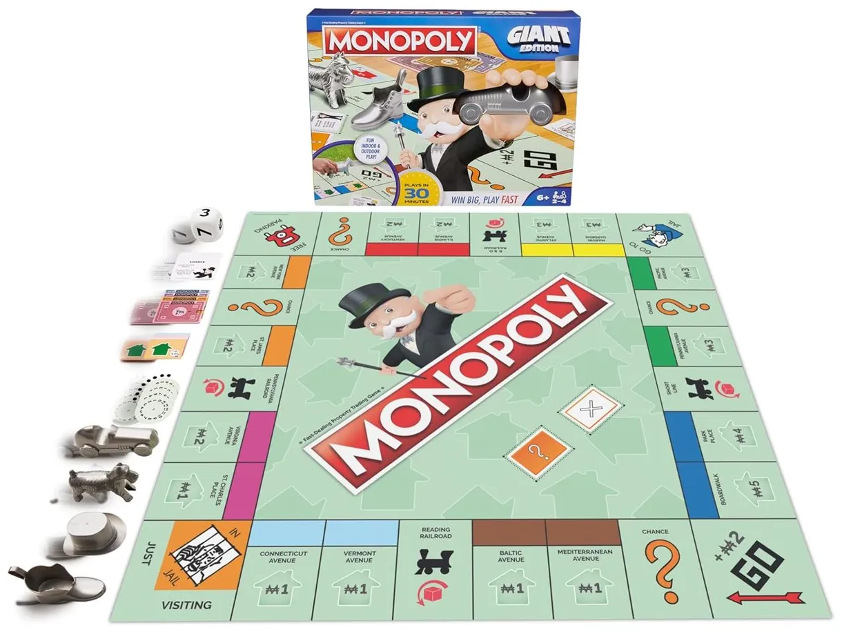 Monopoly board game giant edition