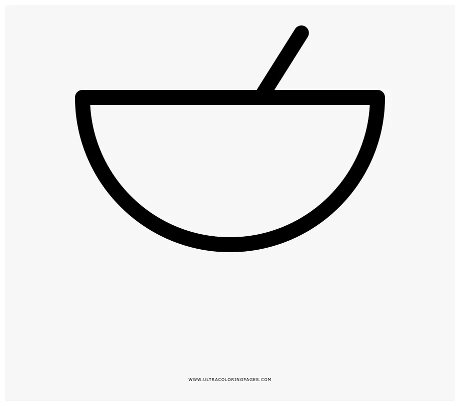 Pestle and mortar coloring page line art , free transparent clipart