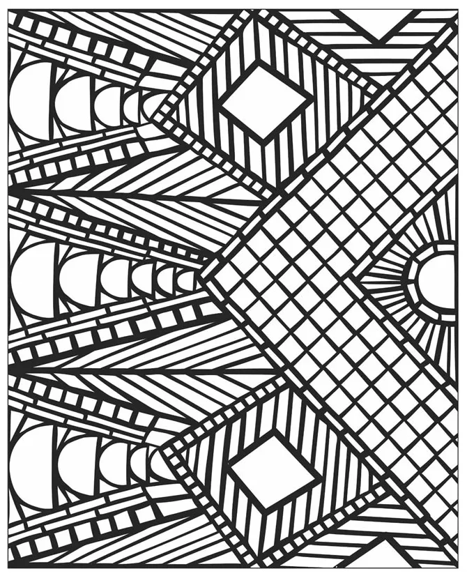 Mosaic coloring pages to download and print for free