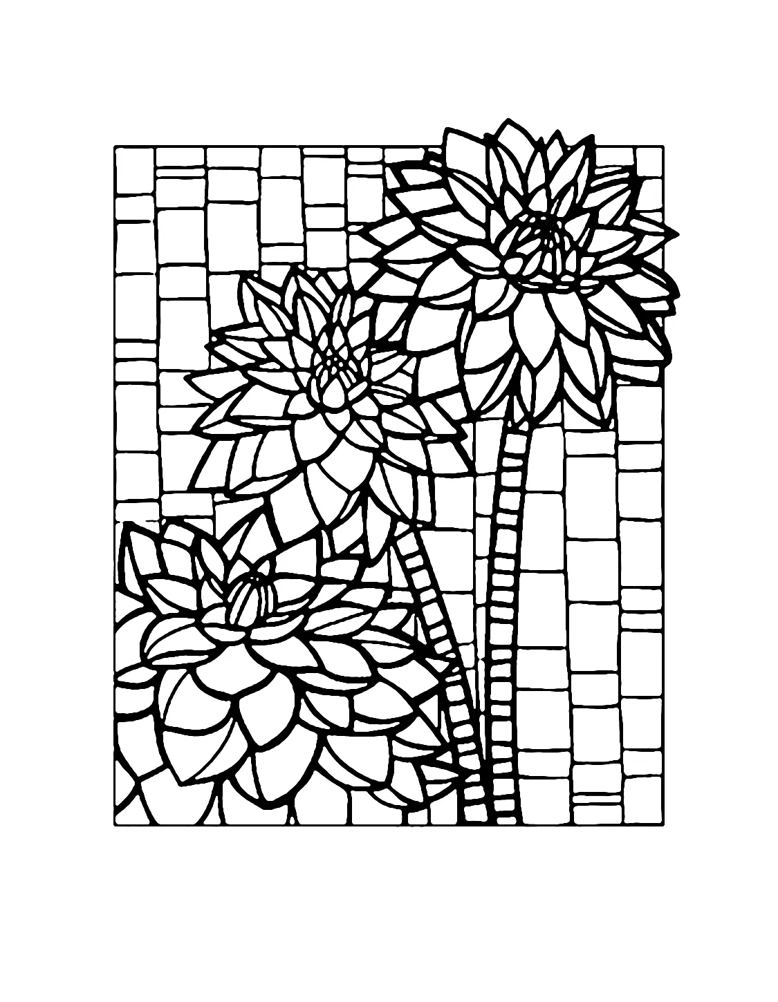 Mosaic coloring pages printable coloring pages. free
