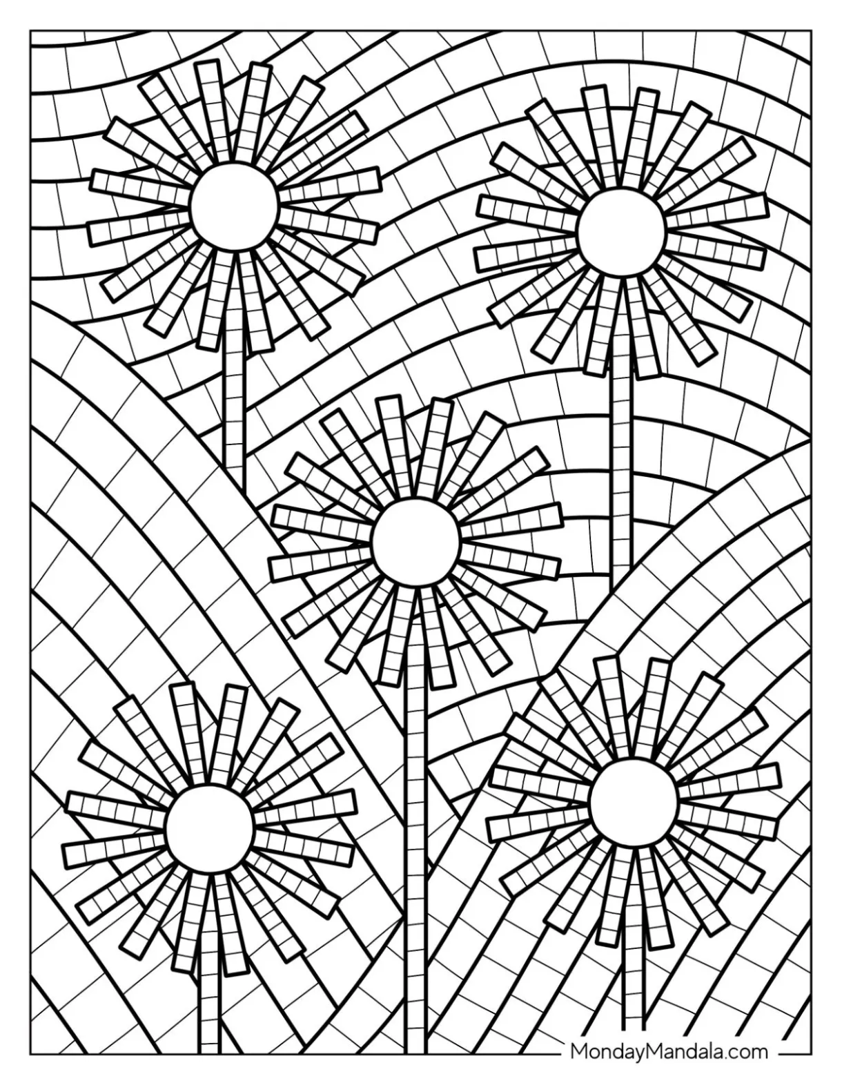 22 mosaic coloring pages free pdf printables