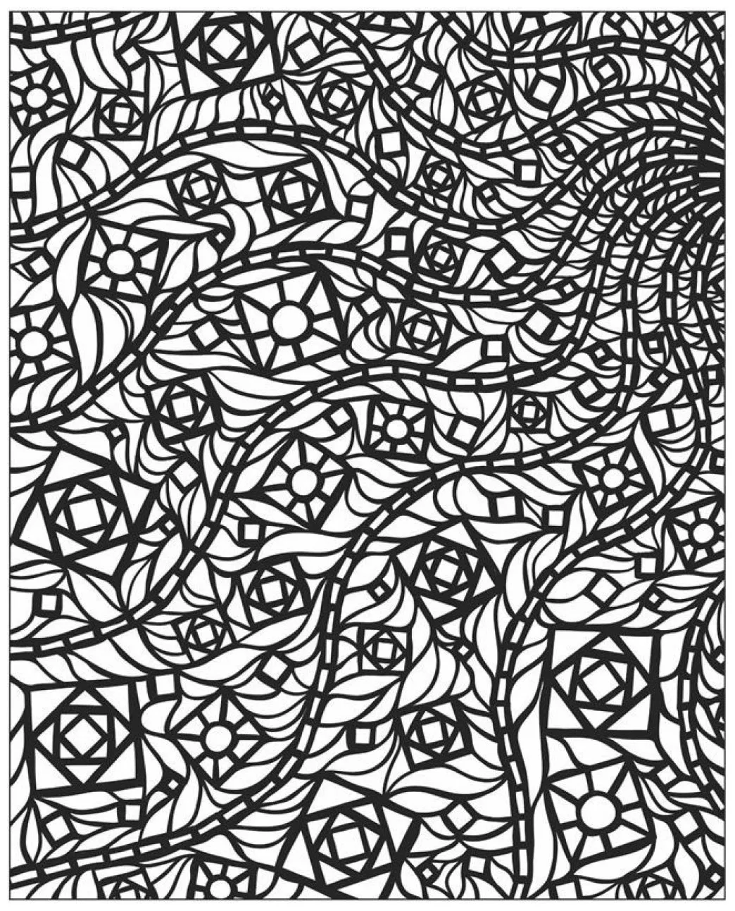 Mosaic patterns coloring pages coloring home