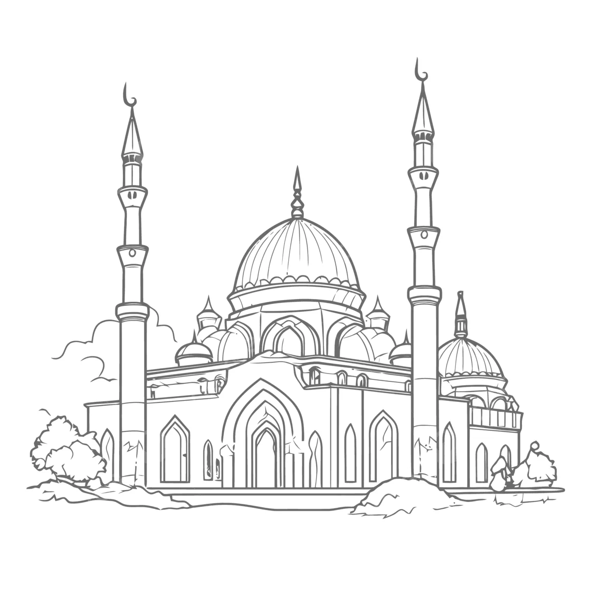 S joe blog masjid coloring page stadiongucker