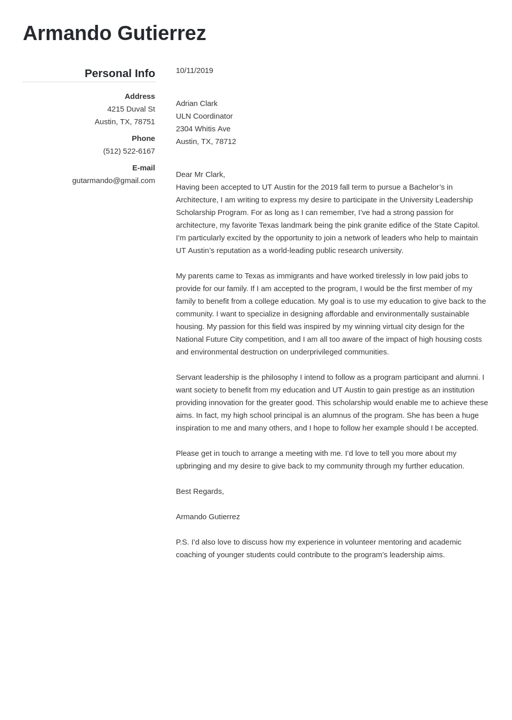 10 Motivational Letter For Bursary Application Sample