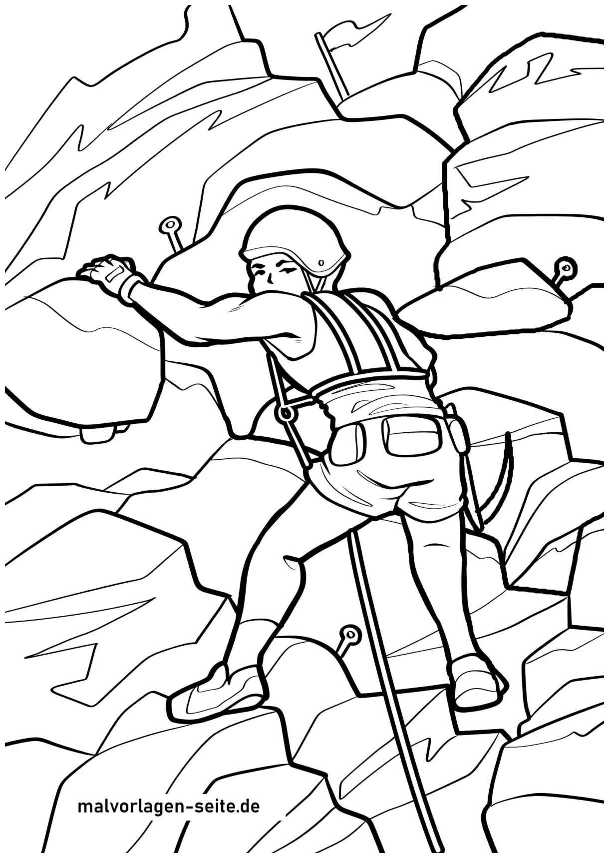 Climbing Coloring Pages - Coloring Nation