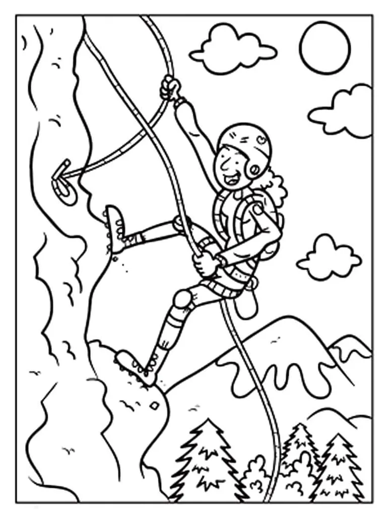Climbing coloring pages - ColoringLib