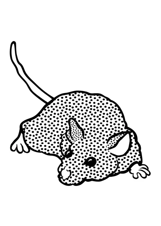 Coloring page mouse free printables img 29431