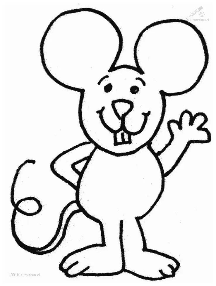 Mouse coloring page