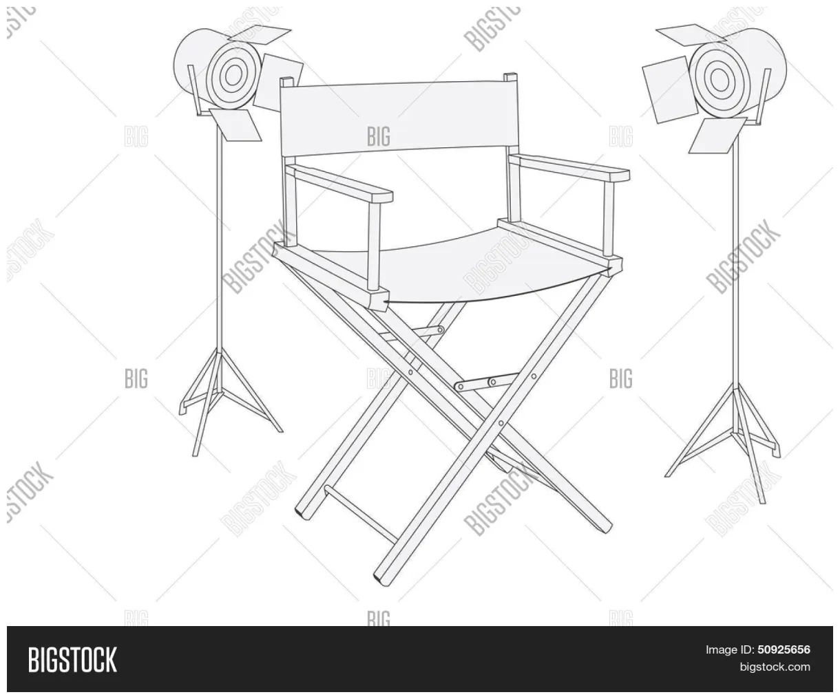 Movie director chair vector & free trial bigstock