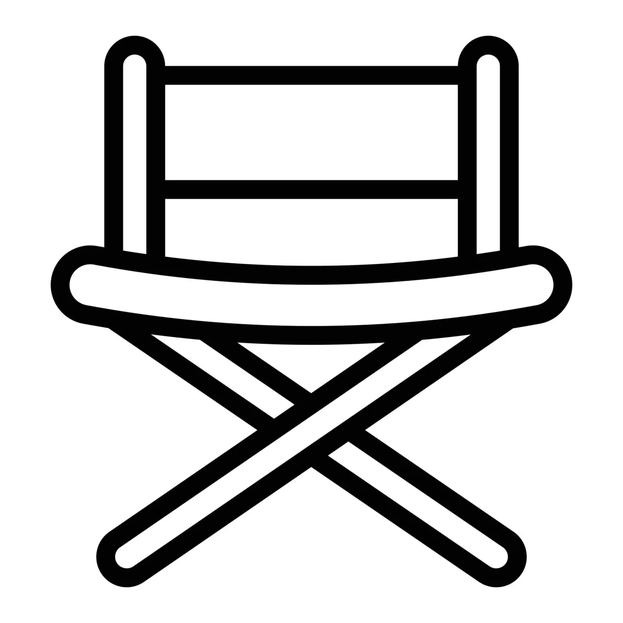 Movie chair director icon, outline style 14317439 vector art at vecteezy