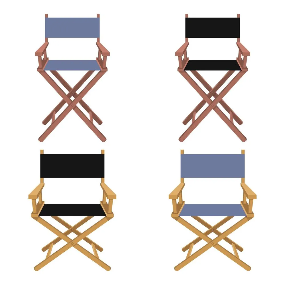 Movie director chair isolated on white 1214026 vector art at printable coloring page