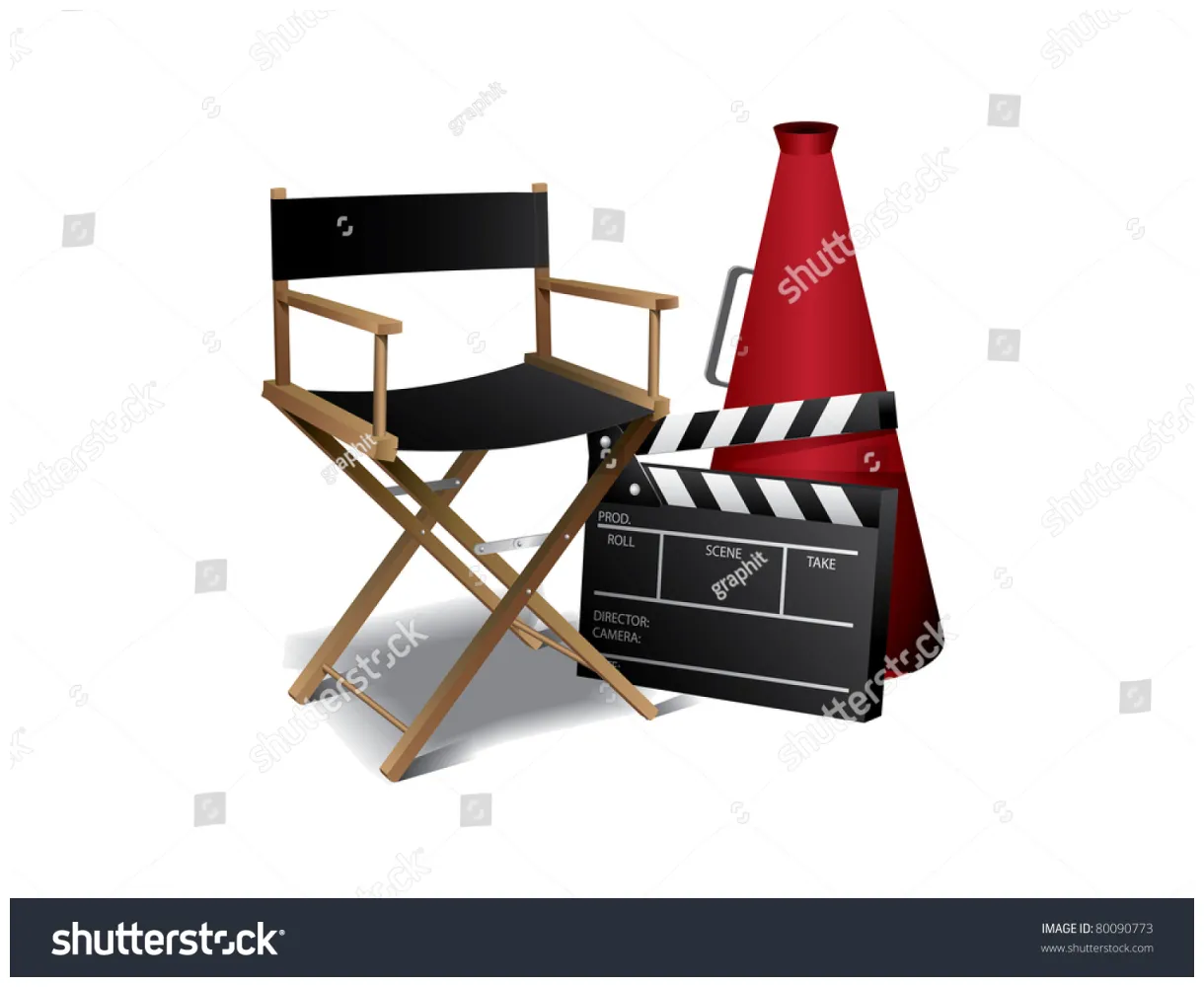 Movie director chair stock vector 80090773 shutterstock
