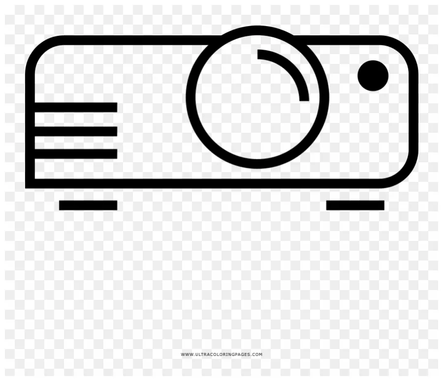 Projector coloring page line art clipart #3612690 pinclipart