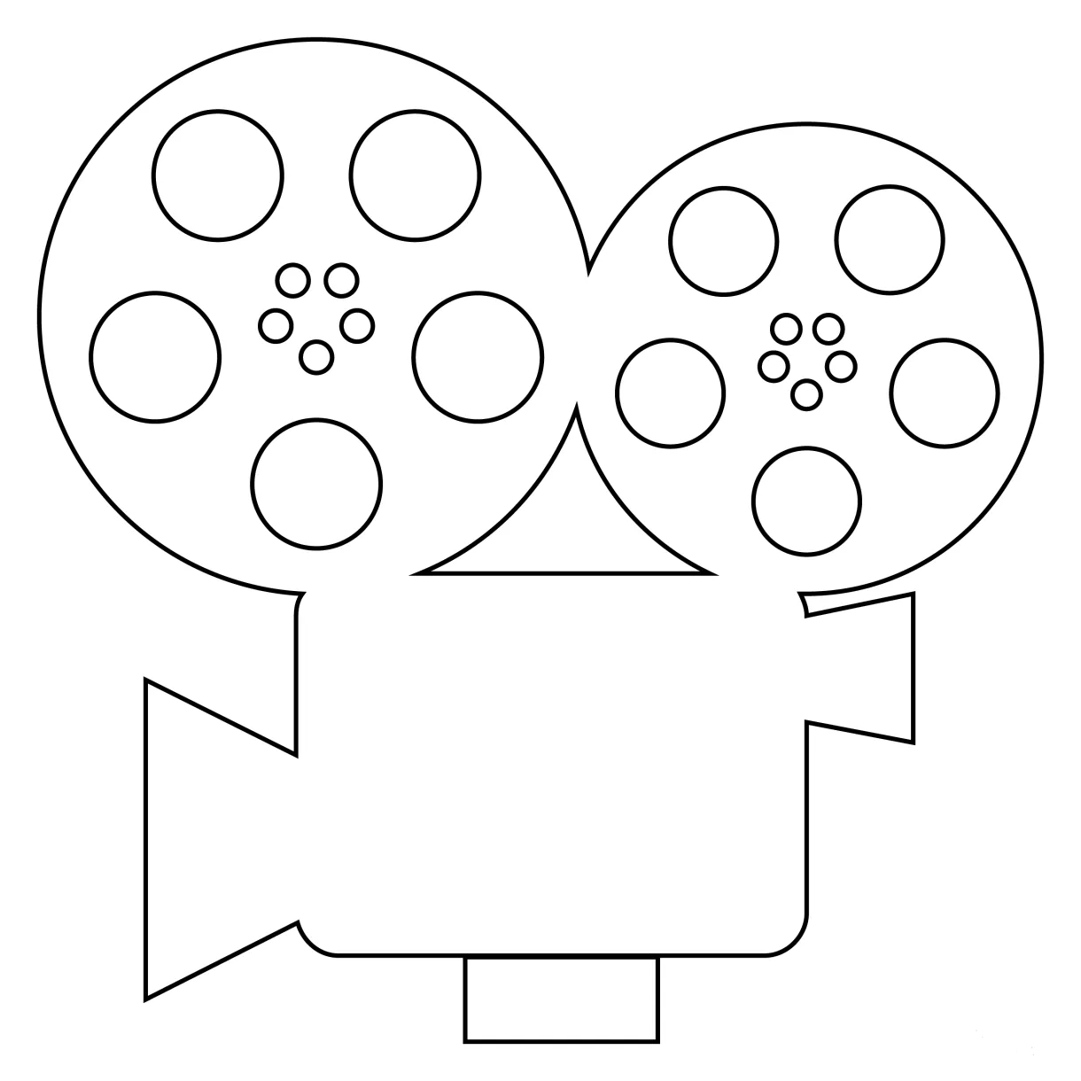 Film projector coloring page colouringpages