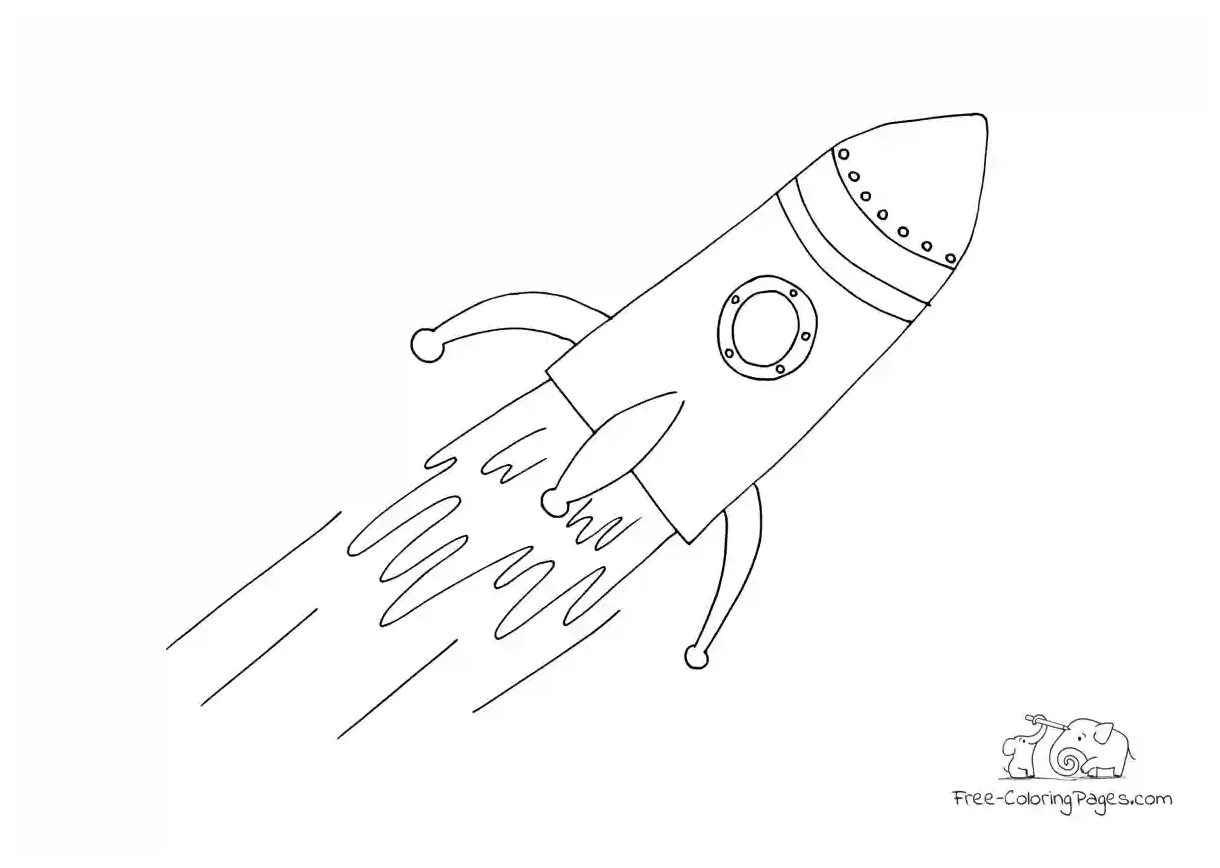 Coloring page spaceship free coloring pages