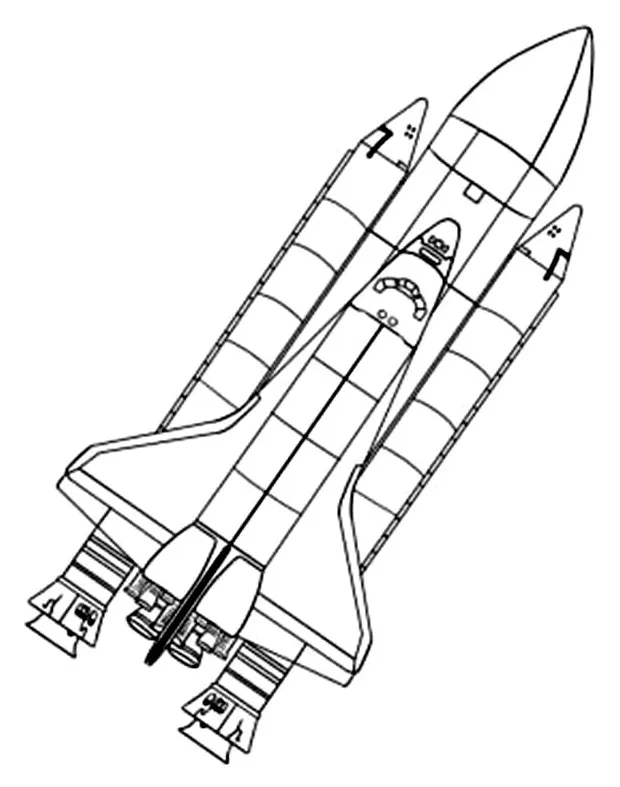 Spaceship for coloring coloring pages