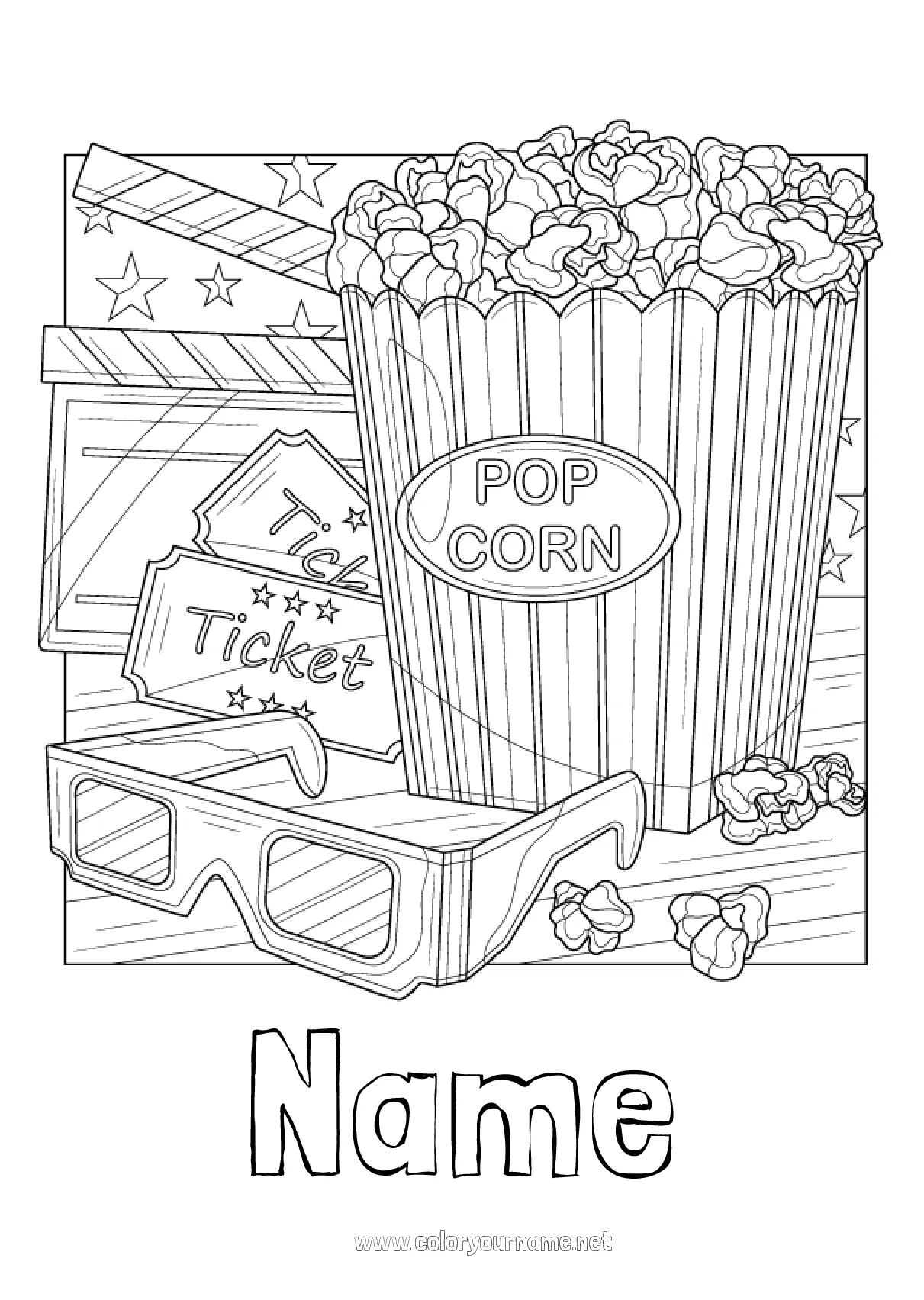 Movie theater coloring pages coloring nation