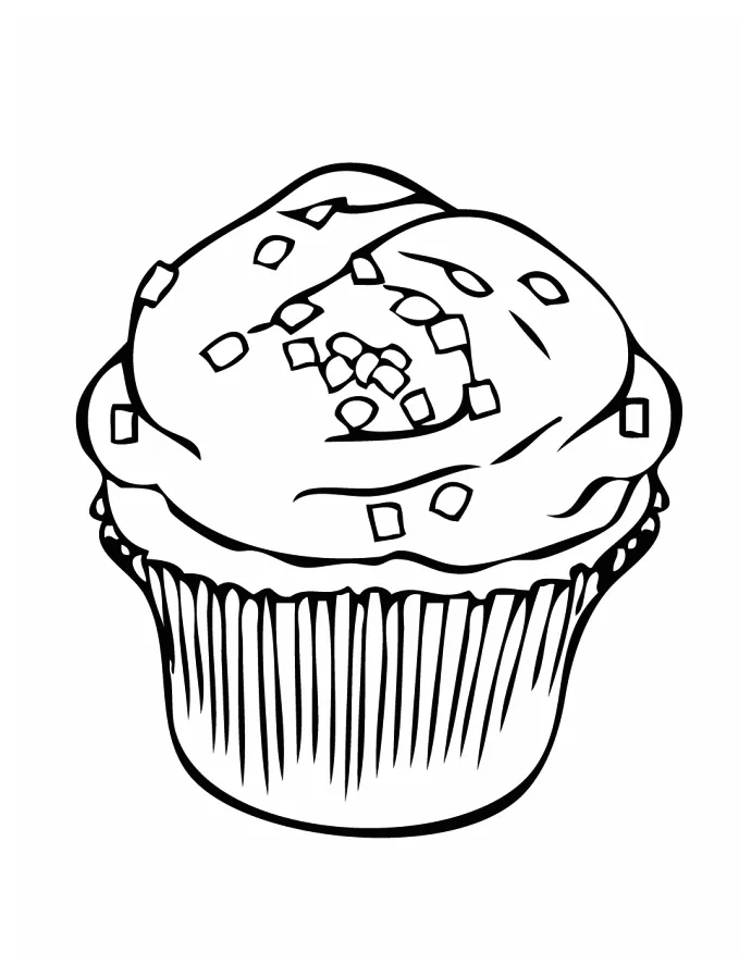 Muffin Coloring Pages - Best Coloring Pages For Kids