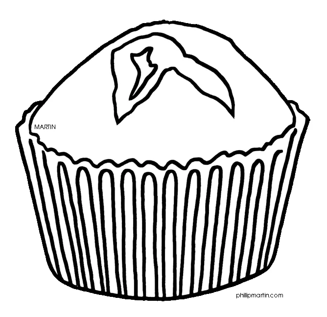 Muffin Coloring Pages - Coloring Home
