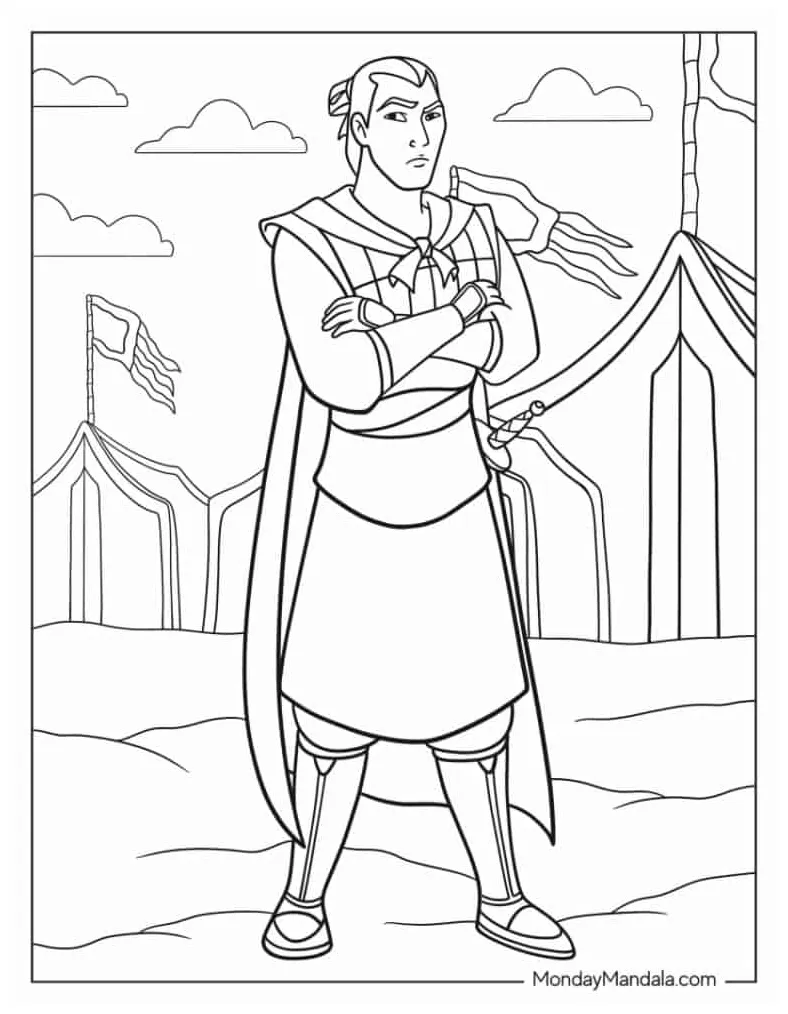 24 mulan coloring pages free pdf printables