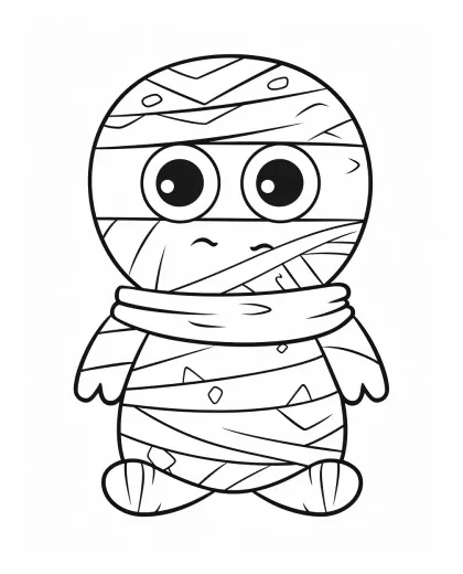 Mummy coloring pages