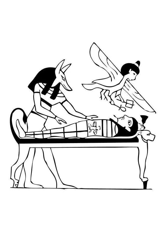 Coloring page mummy free printables img 10499