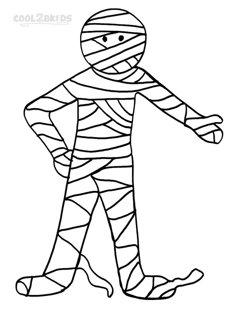 Printable mummy coloring pages for kids cool2bkids