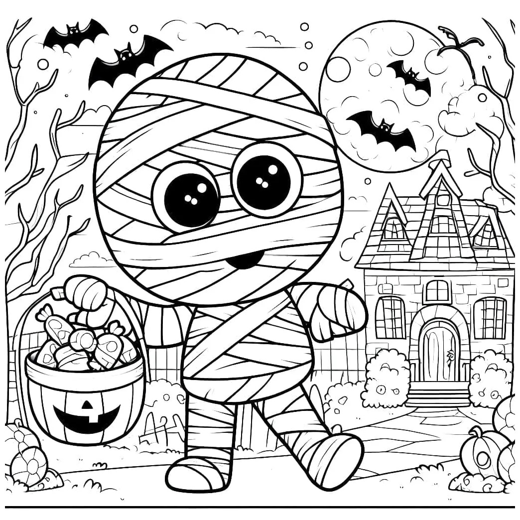 Mummy coloring pages coloringlib