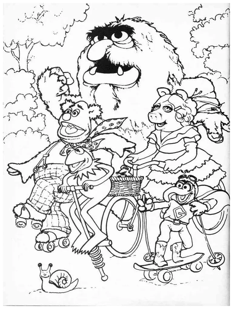 The muppet show coloring pages