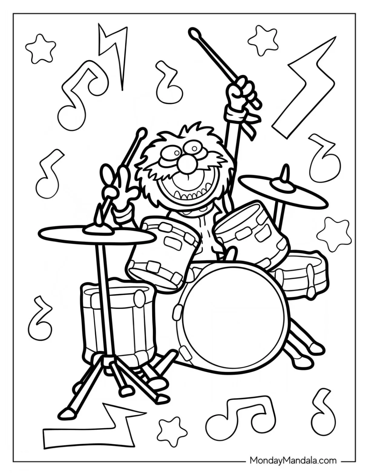 20 Muppets Coloring Pages (Free PDF Printables)