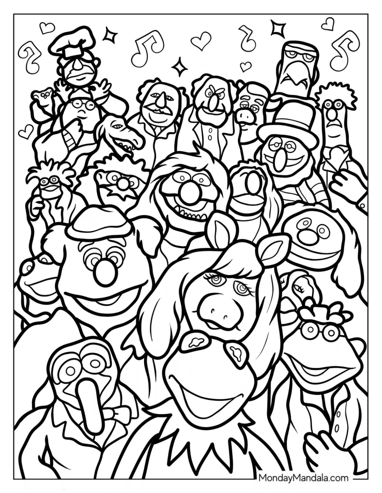 20 Muppets Coloring Pages (Free PDF Printables)