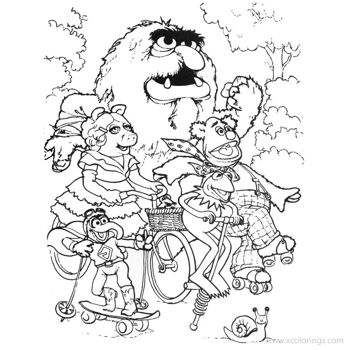 The Muppets Coloring Pages Characters - XColorings.com