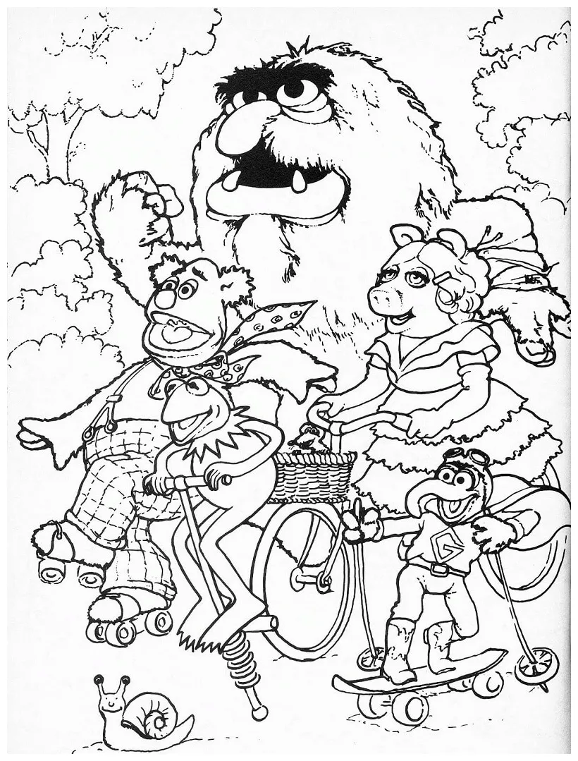 Muppets Characters Coloring Pages Coloring Pages