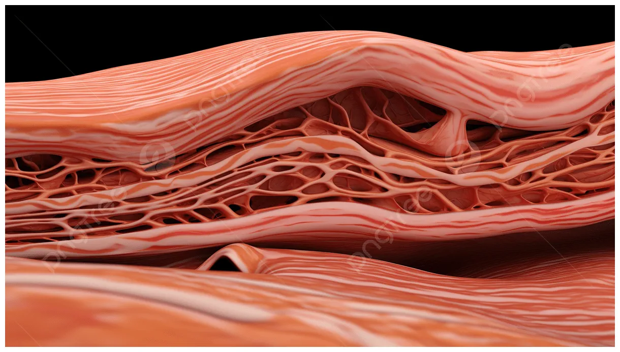 Diagramme du tissu musculaire lisse