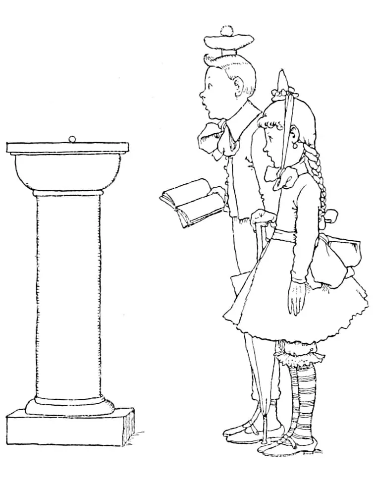 Museum coloring page
