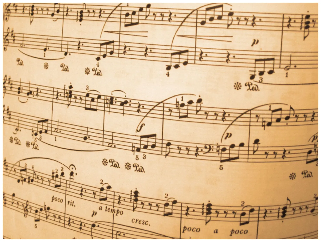 Music notes free public domain pictures printable coloring page